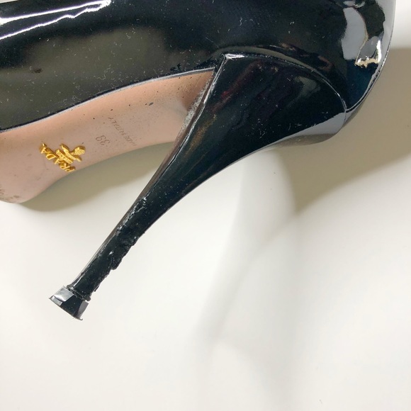 πHPπ AUTHENTIC Prada Platform Peep Toe Pump - Picture 5 of 5